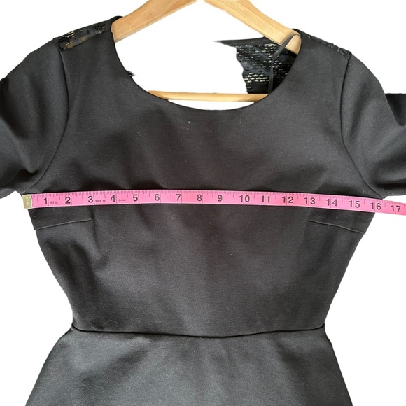 Lulu's Felicity Black Backless Lace Skater Dress Size: S New! - Picture 9 of 14